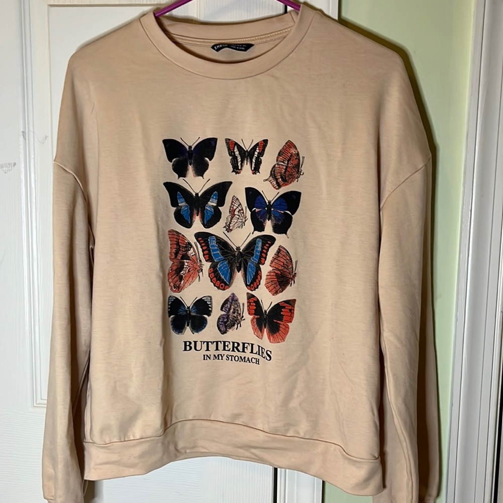 Shein Butterfly Crewneck